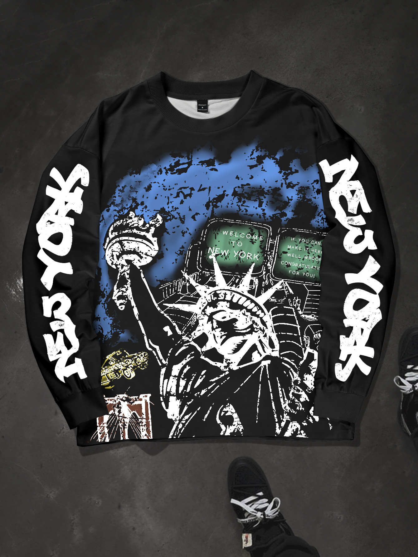 Streetwear Brand New York - Men's Oversized Streetwear Sweatshirt Brand New