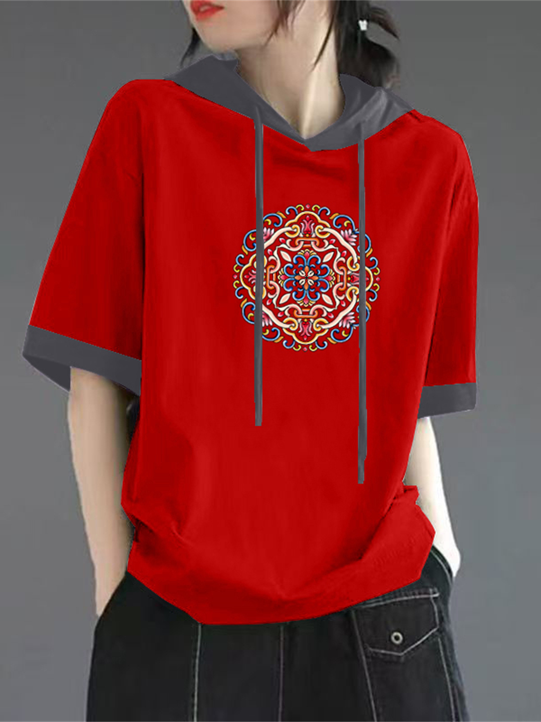 Red Pure Cotton Short Sleeve T - Streetwear Brand Hats recensie en prijs