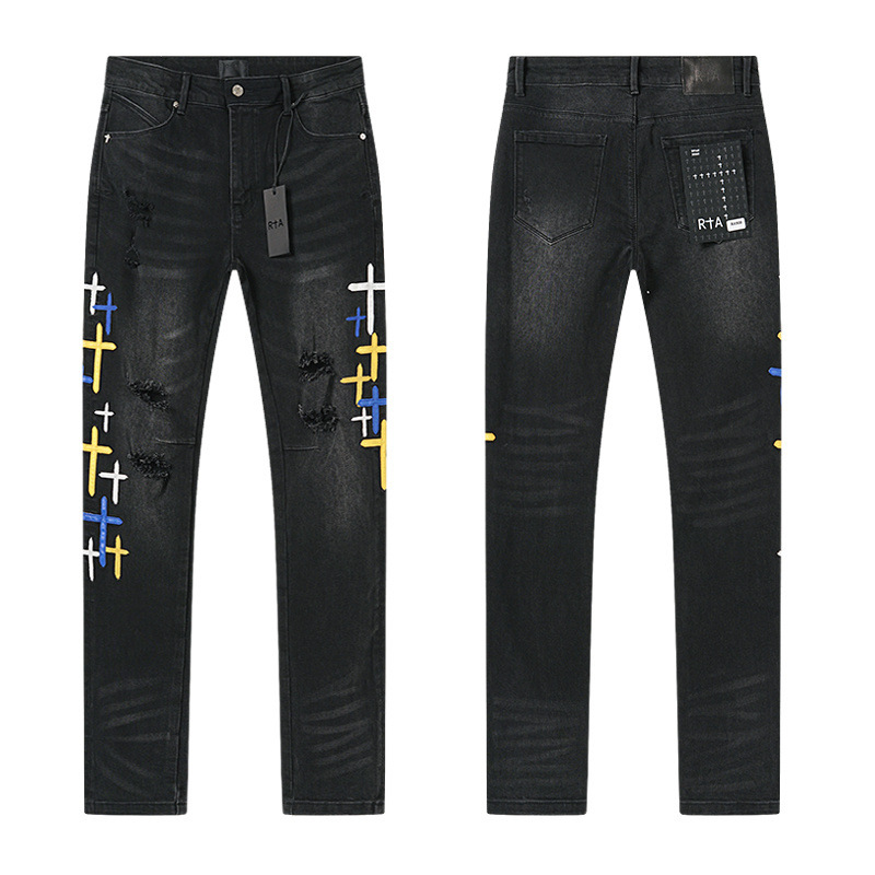 RTA Brand Men's Slim Fit Paint - Streetwear Brand Jeans recensie en prijs