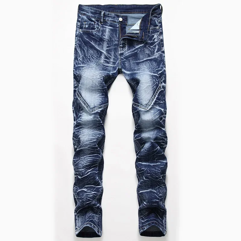 Fashion Print Men's Elasticity - Streetwear Brand Jeans recensie en prijs