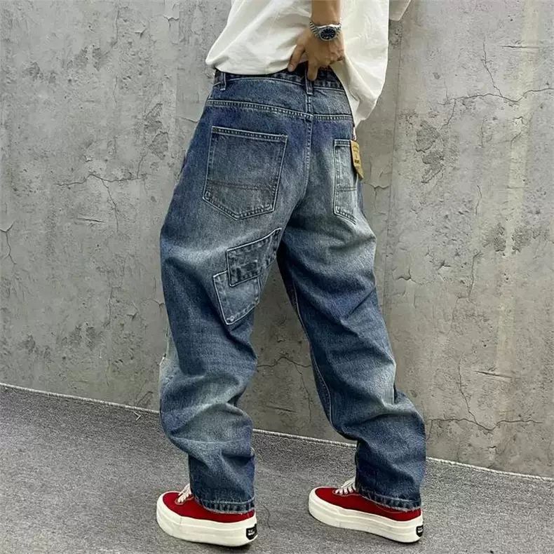 Brand Splicing Jeans Autumn Fa - Streetwear Brand Jeans recensie en prijs