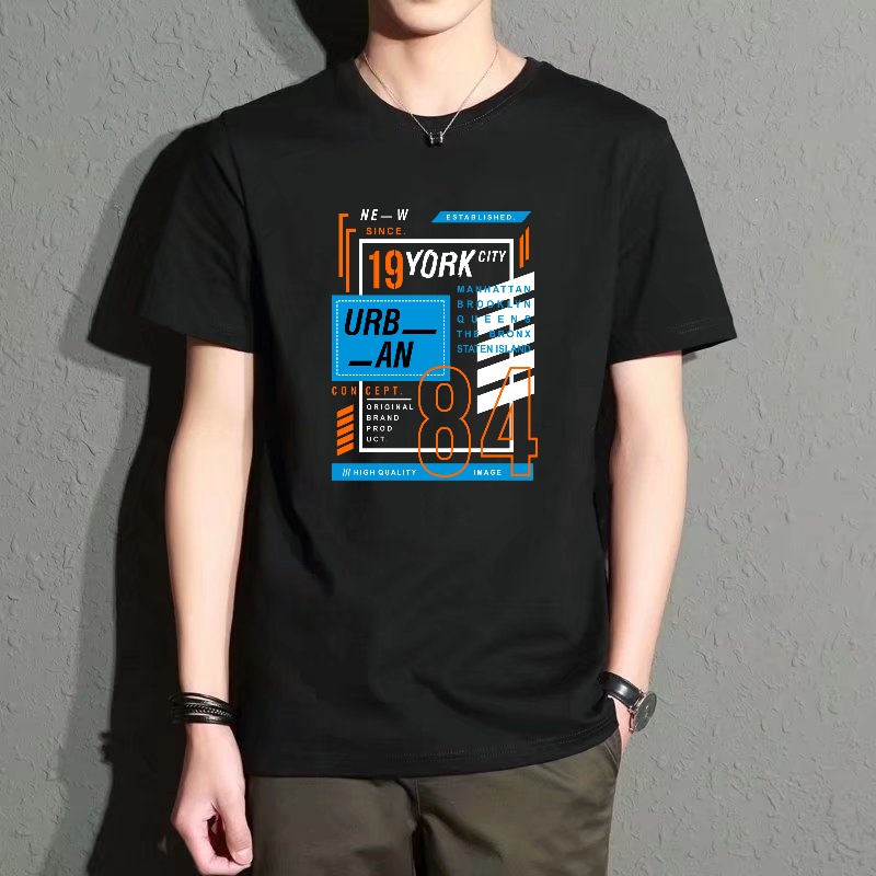 Men's Black Round-Neck Short-S - Streetwear Brand New York recensie en prijs