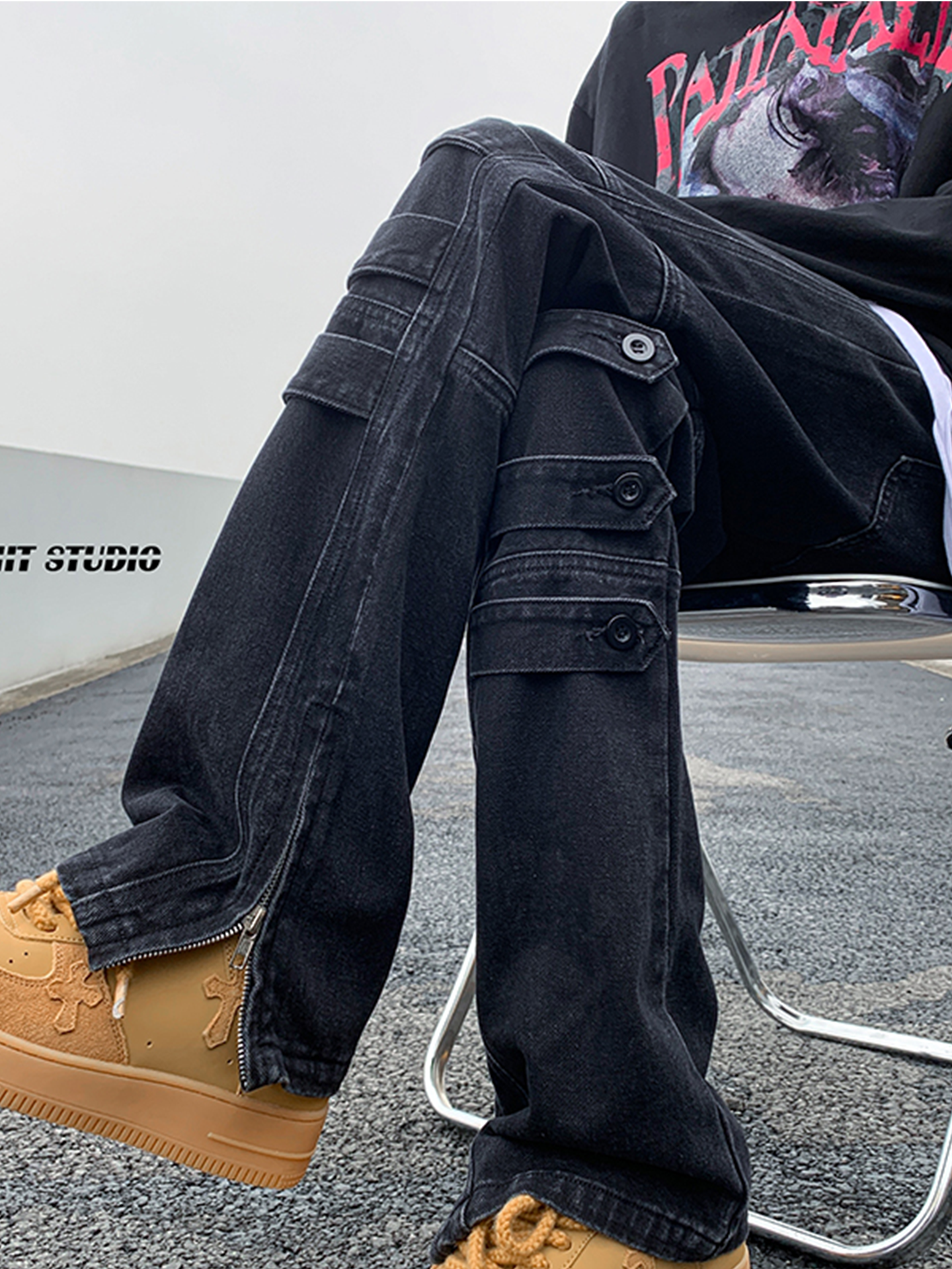 Spring Autumn Men's Casual Hig - Streetwear Brand Jeans recensie en prijs