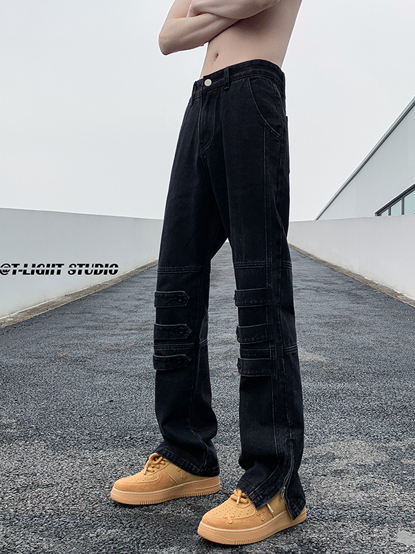 Spring Autumn Men's Casual Hig - Streetwear Brand Jeans recensie en prijs