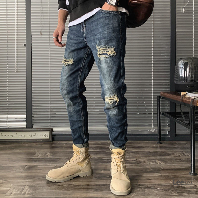 Ripped Jeans Men's Autumn New  - Streetwear Brand Jeans recensie en prijs