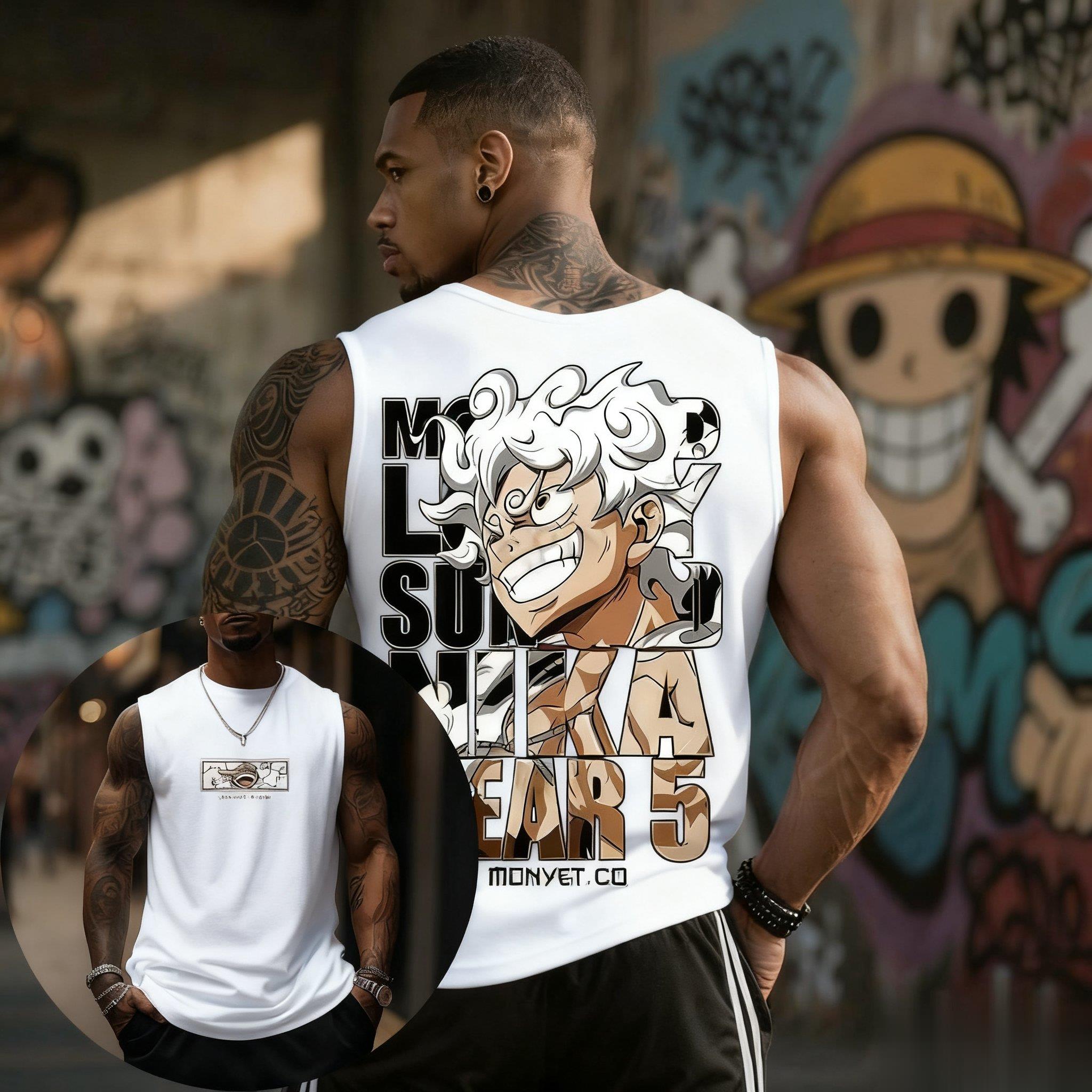 One Piece Luffy Gear 5 Tank To - Good Streetwear Brand recensie en prijs