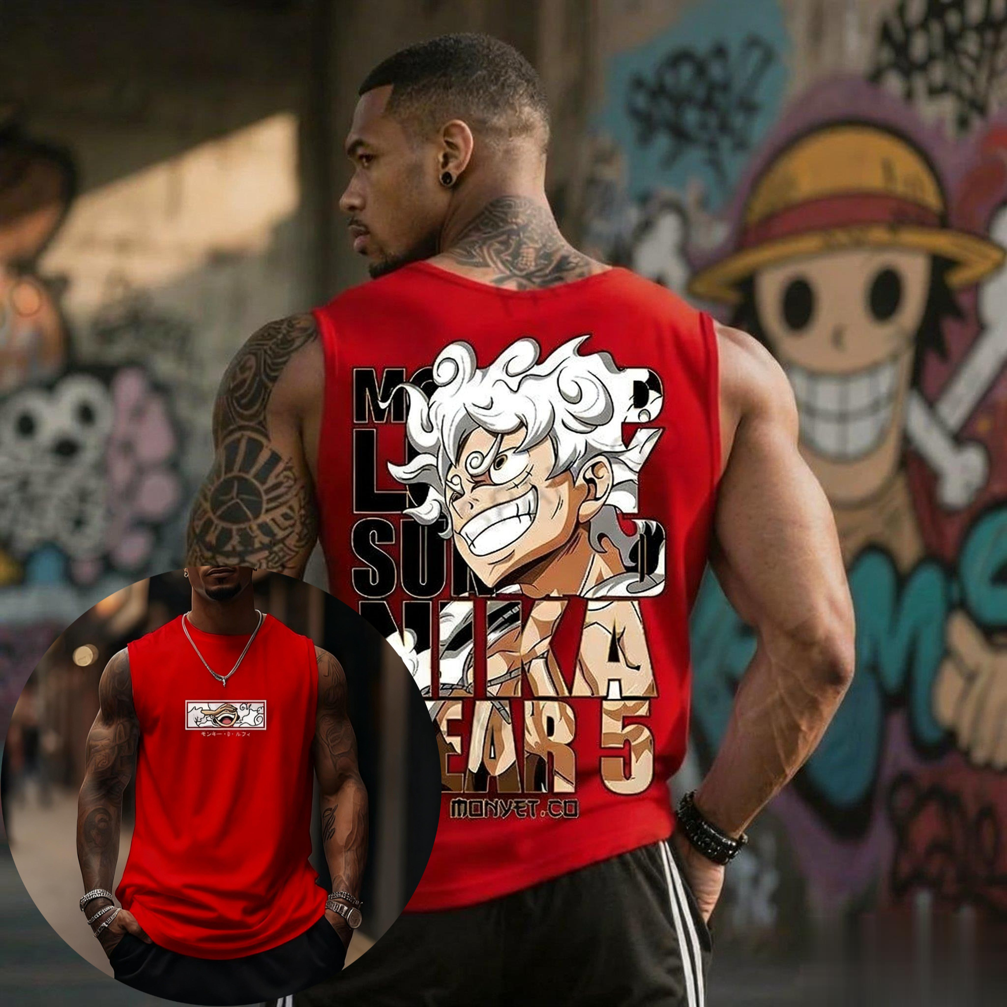 One Piece Luffy Gear 5 Tank To - Good Streetwear Brand recensie en prijs