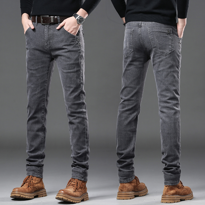 New Pure Gray Korean Slim Jean - Streetwear Brand Jeans recensie en prijs