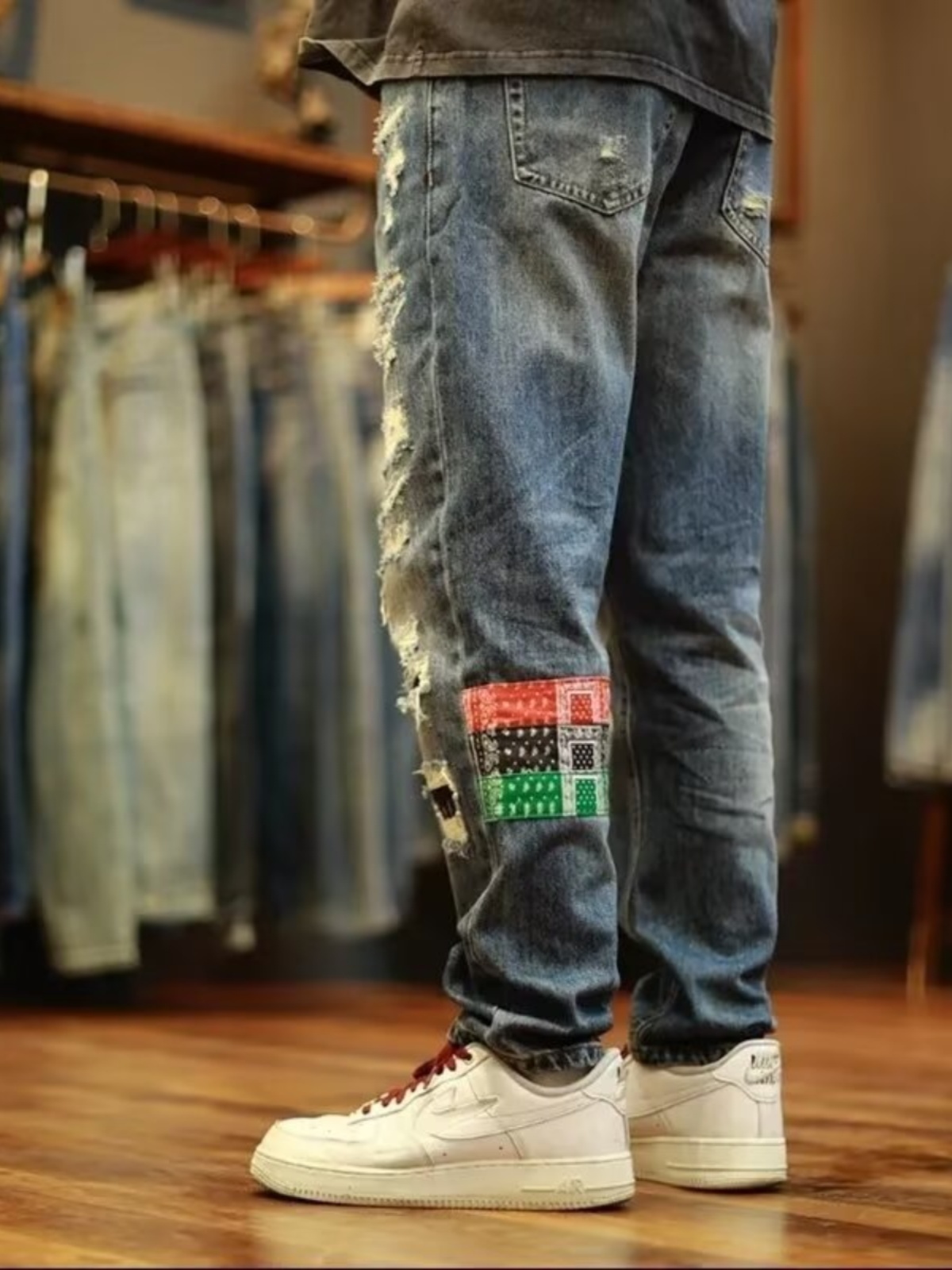 Trendy Brand Men's Loose Strai - Streetwear Brand Jeans recensie en prijs