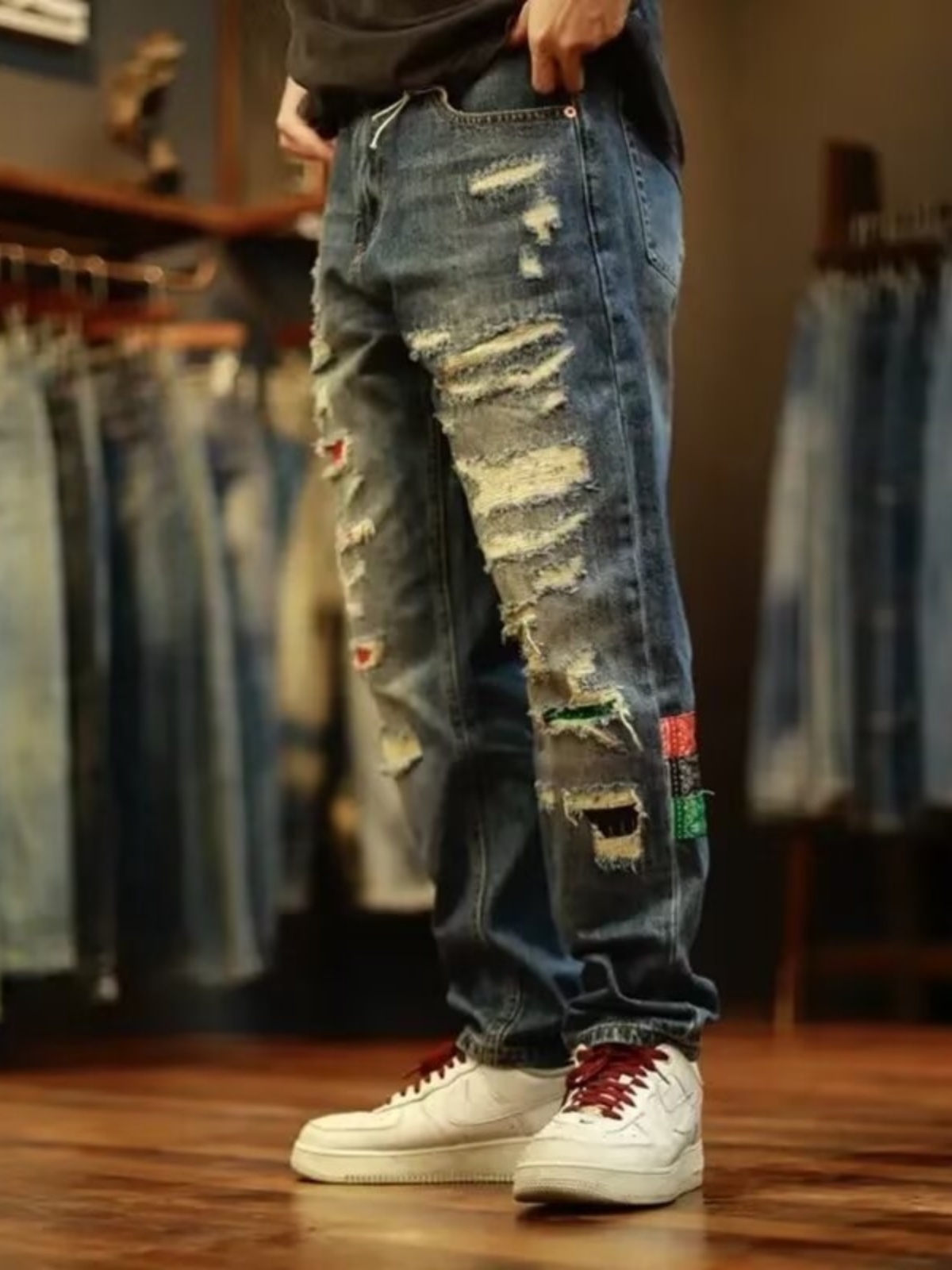 Trendy Brand Men's Loose Strai - Streetwear Brand Jeans recensie en prijs
